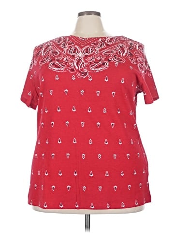 Karen Scott Short Sleeve Blouse (view 1)