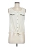 Pearl 100% Polyester Ivory Sleeveless Blouse Size M - photo 1