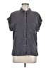 Thread & Supply Solid Gray Short Sleeve Blouse Size M - photo 1