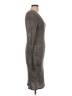 BCBGMAXAZRIA Metallic Gray Cocktail Dress Size L - photo 4