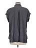 Thread & Supply Solid Gray Short Sleeve Blouse Size M - photo 2