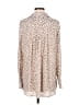 Pleione 100% Polyester Animal Print Ivory Long Sleeve Blouse Size M - photo 2