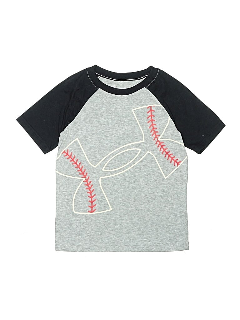 Pre-owned Under Armour Kids' Short Sleeve T-shirt In Gray