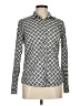 J.Crew Print Ivory Long Sleeve Blouse Size 6 - photo 1
