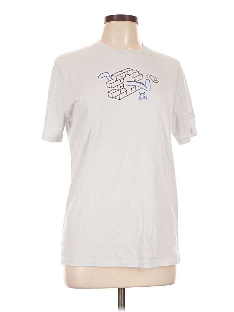 Pre-owned Under Armour Short Sleeve T-shirt In Silver