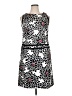 Talbots Print Black Cocktail Dress Size 16 - photo 1