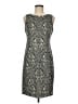 Talbots Paisley Gray Cocktail Dress Size 6 Petite - photo 1