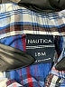 Nautica Plaid Blue Long Sleeve Button-Down Shirt 12-18 MO / 18 MO - photo 3