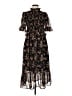 Missguided 100% Polyester Floral Black Casual Dress Size 6 - photo 1