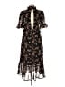 Missguided 100% Polyester Floral Black Casual Dress Size 6 - photo 2