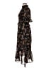 Missguided 100% Polyester Floral Black Casual Dress Size 6 - photo 5