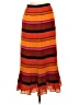 J.Crew 100% Polyester Stripes Orange Casual Skirt Size 00 - photo 2