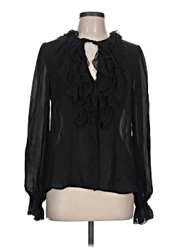 Nanette Lepore Long Sleeve Silk Top (view 1)
