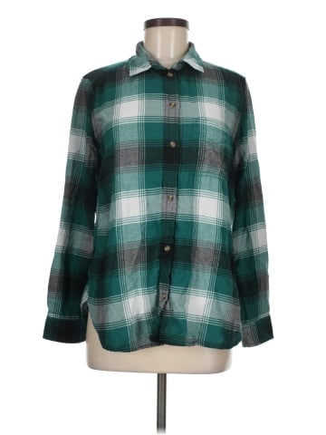 American Eagle Outfitters Long Sleeve Button-Down Shirt (view 1)