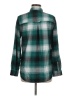 American Eagle Outfitters Plaid Green Long Sleeve Button-Down Shirt Size M - photo 2