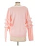 99 Jane Street 100% Acrylic Animal Print Pink Pullover Sweater Size L - photo 2