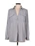 Ann Taylor 100% Polyester Gray Long Sleeve Blouse Size M - photo 1