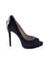Badgley Mischka Purple Heels Size 6 1/2 - photo 1