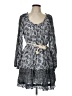 Sam Edelman 100% Cotton Paisley Gray Casual Dress Size L - photo 1