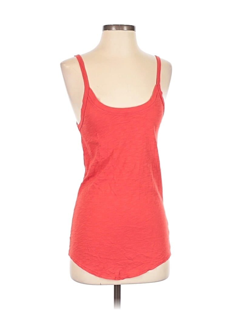 Pre-owned T.la Tank Top Red Sweetheart Neckline Tops
