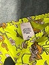 Unbranded 100% Polyester Paisley Yellow Shorts Size M - photo 3