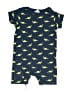 Hb 100% Cotton Print Blue Short Sleeve Onesie Size 9-12 mo - photo 1