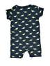 Hb 100% Cotton Print Blue Short Sleeve Onesie Size 9-12 mo - photo 2