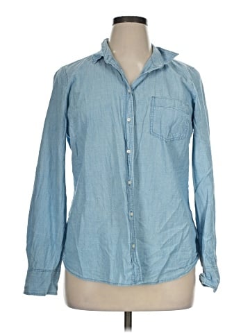 J.Crew Factory Store Long Sleeve Button-Down Shirt (view 1)