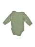 Hb 100% Cotton Solid Green Long Sleeve Onesie Size 3-6 mo - photo 2