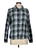L.L.Bean Plaid Blue Long Sleeve Button-Down Shirt Size M - photo 1