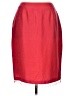 S.L.B. 100% Silk Solid Red Silk Skirt Size 10 - photo 1