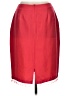 S.L.B. 100% Silk Solid Red Silk Skirt Size 10 - photo 2