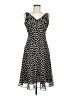 Papell 100% Polyester Polka Dots Black Cocktail Dress Size 6 - photo 1