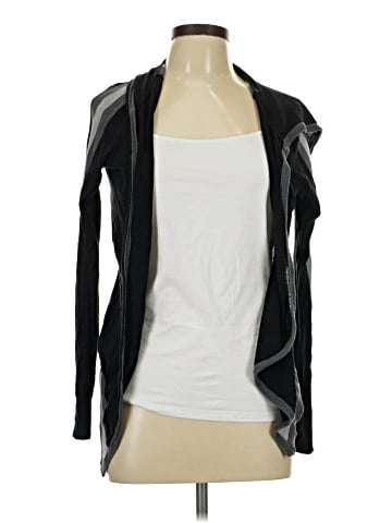 Blanc Noir Silk Cardigan (view 1)