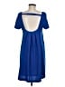 Verty 100% Polyester Solid Blue Casual Dress Size M - photo 2