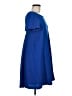 Verty 100% Polyester Solid Blue Casual Dress Size M - photo 4
