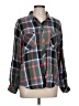 Billy T 100% Lyocell Plaid Gray Long Sleeve Button-Down Shirt Size L - photo 1