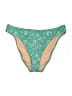 J.Crew Paisley Green Swimsuit Bottoms Size L - photo 1