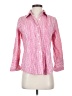 Coldwater Creek Checkered-gingham Pink 3/4 Sleeve Button-Down Shirt Size Sm 6/8 - photo 1