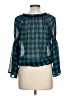 Candie's 100% Polyester Teal 3/4 Sleeve Blouse Size L - photo 2