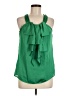 Adiva 100% Polyester Green Sleeveless Blouse Size M - photo 1