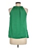 Adiva 100% Polyester Green Sleeveless Blouse Size M - photo 2