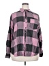 Maurices Checkered-gingham Pink Long Sleeve Button-Down Shirt Size 20 (2) - photo 1