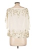 Cache 100% Polyester Ivory 3/4 Sleeve Blouse Size L - photo 2