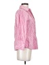 Coldwater Creek Checkered-gingham Pink 3/4 Sleeve Button-Down Shirt Size Sm 6/8 - photo 4