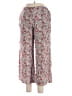 Roxy 100% Viscose Floral Red Casual Pants Size L - photo 1