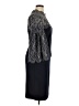 Eliza J 100% Polyester Blue Black Cocktail Dress Size 14 - photo 4