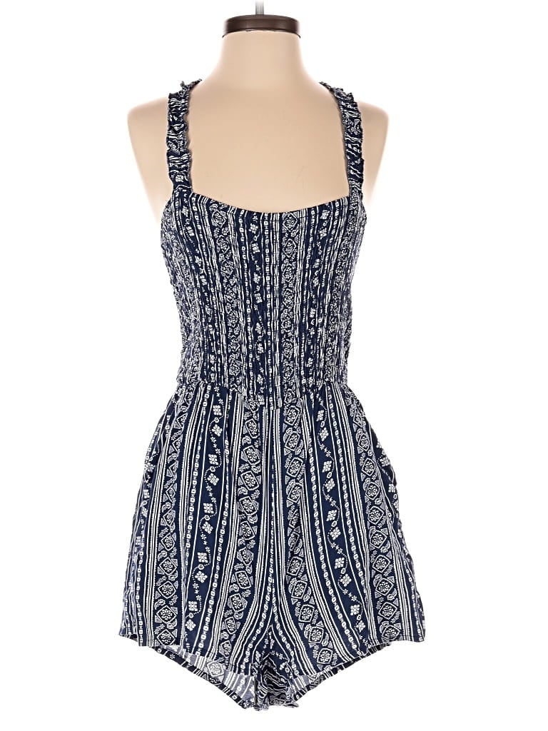 Pre-owned Lily Rose Romper In Blue