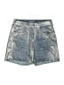 Ariat Metallic Silver Denim Shorts Size 28R - photo 1