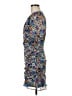 Lush 100% Polyester Print Blue Cocktail Dress Size M - photo 5